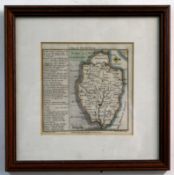 THOMAS BADESLADE & WILLIAM TOMS: A MAP OF SUFFOLK - A MAP OF NORFOLK, two engraved hand coloured