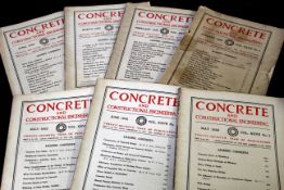 One box CONCRETE AND CONSTRUCTIONAL ENGINEERING, January 1932, volume 27 no 1-December 1932 volume