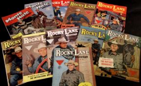 Packet: UK editions of USA 1950s Westerns pub L Miller & Son, comprising Rocky Lane Nos 61-69 and