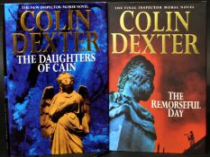 COLIN DEXTER: 2 titles: THE DAUGHTERS OF CAIN, London, MacMillan, 1994, 1st edition, signed and