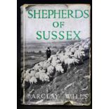 BARCLAY WILLS: SHEPHERDS OF SUSSEX, London, Skeffington & Son, [1938], 1st edition, original