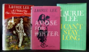 LAURIE LEE: 3 titles: A ROSE FOR WINTER, London, The Hogarth Press, 1955, 1st edition, original