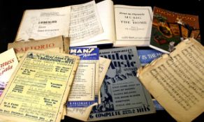 Two boxes assorted circa early to mid 20th century sheet music