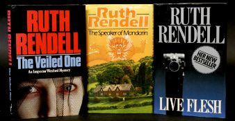 RUTH RENDELL: 3 titles: THE SPEAKER OF MANDARIN, London, Hutchinson, 1983, 1st edition, signed,