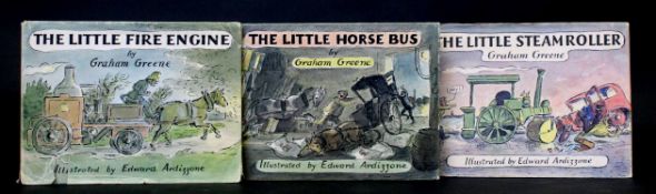 GRAHAM GREENE: 3 titles: THE LITTLE FIRE ENGINE, ill Edward Ardizzone, London, The Bodley Head,