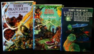TERRY PRATCHETT: 3 titles: THE COLOUR OF MAGIC, New York, St Martin's Press, 1983, Book Club