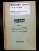 P D JAMES: INNOCENT BLOOD, London, Faber & Faber, 1980, uncorrected proof, signed, original