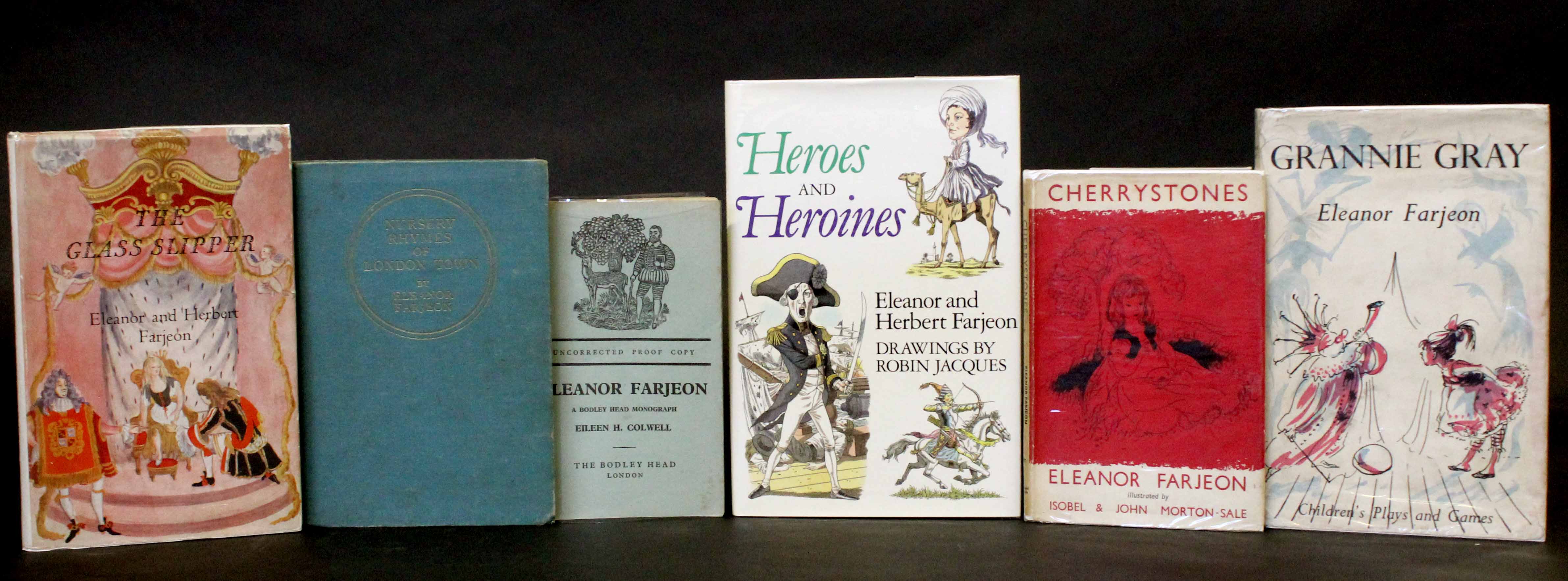 ELEANOR FARJEON: 3 titles: NURSERY RHYMES OF LONDON TOWN, ill MacDonald Gill, London, Duckworth,