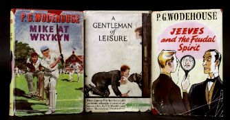 P G WODEHOUSE: 3 titles: A GENTLEMAN OF LEISURE, London, Herbert Jenkins, circa 1926, original