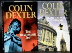 COLIN DEXTER: 2 titles: DEATH IS NOW MY NEIGHBOUR, London, MacMillan, 1996, 1st edition, signed,