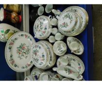 QUANTITY OF AYNSLEY PEMBROKE PATTERNED DINNER WARES TO INCLUDE TUREENS, GRADUATED SET OF PLATES ETC
