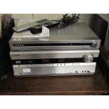 SONY FM/AM STEREO RECEIVER TOGETHER WITH A FURTHER ONKYO AMPLIFIER, TOGETHER WITH REMOTES (2)