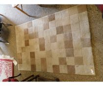 MODERN CREAM CHEQUERBOARD TYPE CARPET