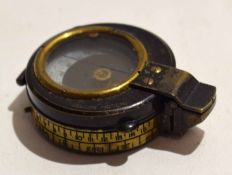 WWI period prismatic marching compass, E R Watts & Sons London, 1915, No 8830 of typical form with