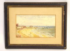 Indistinctly signed pair of watercolours, Gorleston, 13 x 22cm