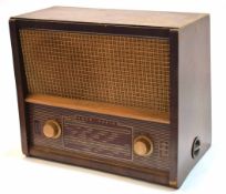 Mixed Lot: comprising two various wooden cased radios, the first Ekco, model U243, the rectangular