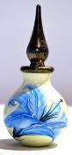 Moorcroft scent bottle and stopper in original box, the body 7cm high