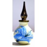 Moorcroft scent bottle and stopper in original box, the body 7cm high