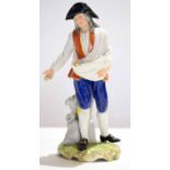 Continental porcelain model of a sower after a design by Kandler for Meissen, 21cm high