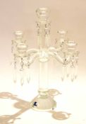 Glass candelabra with droplets, designed by Villeroy & Bosch, 43cm high