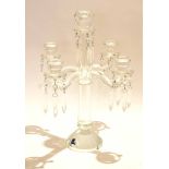 Glass candelabra with droplets, designed by Villeroy & Bosch, 43cm high