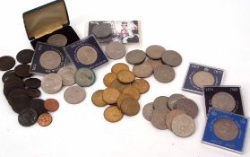 Mixed Lot: large quantity of mostly modern UK crowns and commemoratives together with a quantity