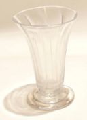 19th century small glass vase, 10cm high