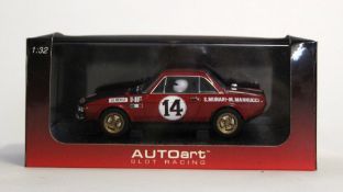 Boxed Auto Art slot racing car, Lancia Fulvia 106HF