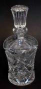 Cut glass decanter with stopper