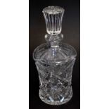 Cut glass decanter with stopper