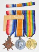 WWI trio comprising 1914-15 Star, British War Medal and Victory medal to M2-131090 Pte FC Barber,