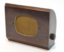 Mid-20th century radio speaker, Bonnie Baffl?te, the walnut case of rectangular form with gilt