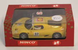 Boxed Minco slot racing car, 50124 Ferrari F50