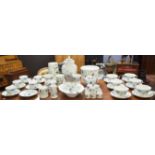 Extensive collection of Coalport tea wares and dinner wares, all decorated with the Pageant pattern