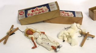 Two boxed Pelham puppets, "Simple dancing puppet" and "Standard pupper - fairy", original labelled