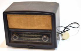 Mixed Lot: comprising two various radios, the first Bush Radio, AC-DC receiver, type VHF90 with