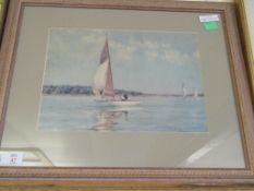 FRAMED PRINT OF A SAILING BOAT