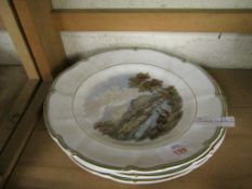 THREE PRATT WARE PLATES