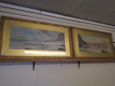 PAIR OF GILT FRAMED PICTURES OF CORNWALL