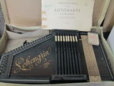 VINTAGE AUTOHARP IN BOX WITH BOOKLETS