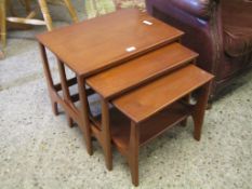 TEAK NEST OF THREE TABLES