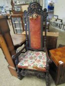 GOTHIC TYPE HALL CHAIR