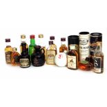 Collection of various malt and other whisky miniatures including Bunnahabhain 12 year old, etc