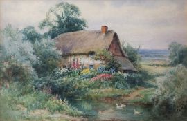 AR Henry John Sylvester Stannard, RBA (1870-1951), A Country Cottage, watercolour, signed lower