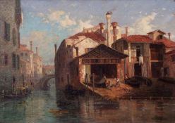 Thomas Pyne (1843-1935), Venetian scene, oil on canvas, signed and dated 1887 lower right, 44 x