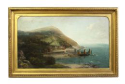 Allan (19th century), "Rhenish Tower, Lynmouth, North Devon", oil on canvas, signed lower left, 60 x