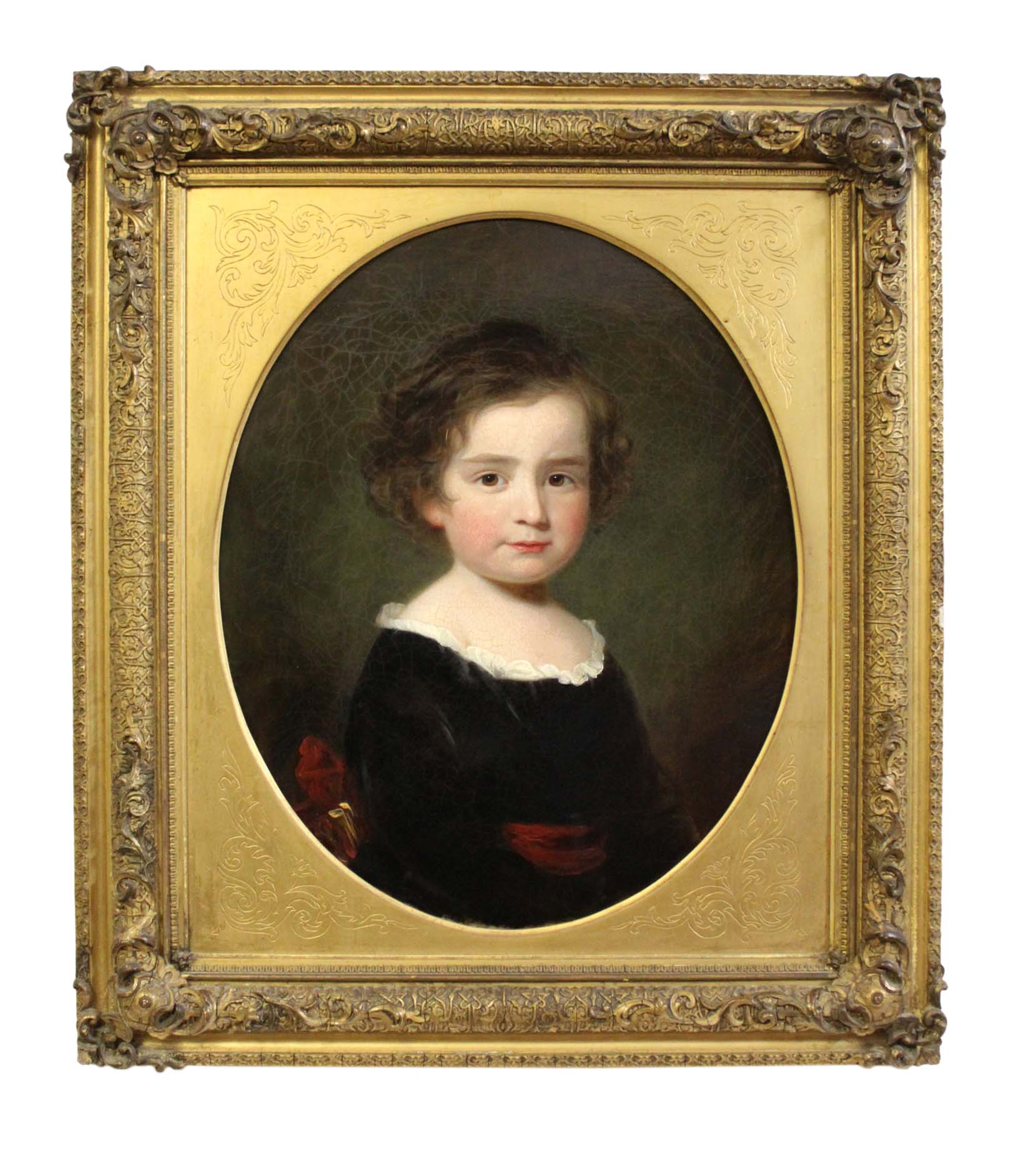 English School (19th century), Portrait of Sir Henry C Lowther aged 5, oil on canvas, 49 x 40cm,