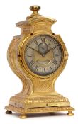 Fine and rare early 18th century French formerly verge gilt brass mantel timepiece, Henry Sully A