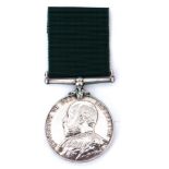 Volunteer Long Service medal, impressed to 1526 Cpl J Knowles, 5th VB Gordon Hdrs