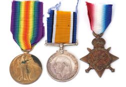 WWI group of three comprising 1914-15 Star, British War Medal and Victory Medal to 3-6846 Pte J